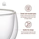 thumbnail image 4 of Set 4 Vasos Double Wall Glass Classic 100 ml Home Logics, 4 of 8