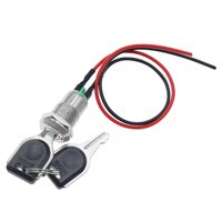 Magideal - Interruptor De Llave Electrónico De Seguridad, Botón De Encendido De 12 Mm, Multifuncional, Bricolaje, Mini Cerradura Electrónica Resistente Para Barc