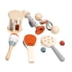 thumbnail image 2 of Juego de sonajeros de madera con campanas para la mano, juguetes sensoriales de madera para la coordinación ojo-mano para niños de 6 meses recién naci, 2 of 5