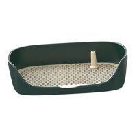 Ioensy - Inodoro Para Perros Para Gatos, Herramienta De Limpieza Interior, Inodoro Para Mascotas, Caja De Arena, Bandeja Para Arena, Verde, S