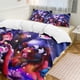 thumbnail image 2 of Hazbin Hotel Helluva Boss Bedding Set Duvet Cover Comfortable and Lightweight Cartoon Bedding 3 Piece Bed Set, 2 of 5
