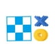 thumbnail image 4 of Juego De Ajedrez Tic TAC Toe Naught And Crosses Para Fiesta Favor Ni?os Al Aire Libre Interior Azul Y Blanco, 4 of 5