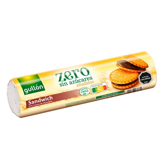 Galleta Sandwich Rellena De Crema De Chocolate Sin Azúcar 250 g Gullon
