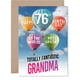 thumbnail image 1 of Tarjeta de felicitación Giftzie Grandma para cumpleaños 76 en globo aerostático, 1 of 7