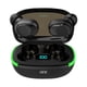 thumbnail image 1 of Auriculares Bluetooth 5.3 TWS QFX HP-E110 a prueba de salpicaduras con LED negros, 1 of 5