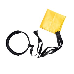 Ioensy - Equipo De Entrenamiento De Agilidad De Paracaídas De Natación Cinturón De Resistencia De Natación Con Arrastre 30 Cm Amarillo