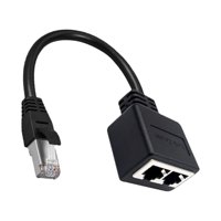 Magideal - Cable Divisor Ethernet Lan, Adaptador De Conmutador Ethernet Puertos Adaptador De Red Cables Ethernet Lan Adaptador De Internet Para