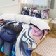 thumbnail image 1 of Sabo Bed Duvet Cover Funny Anime Cartoon Bedding Sets Lightweight 3 Piece Comforter Sets, 1 of 5