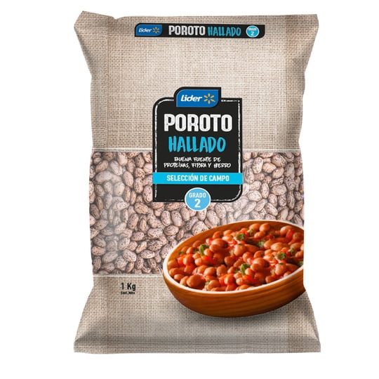 Poroto Hallado Bolsa 1 Kg Lider
