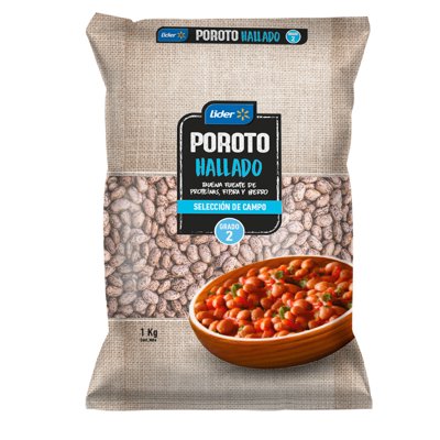 Poroto Hallado Bolsa 1 Kg Lider