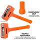 thumbnail image 4 of Martillo de Golpe Muerto NEIKO 680 g Naranja Neón con Cuerpo de Goma, 4 of 5