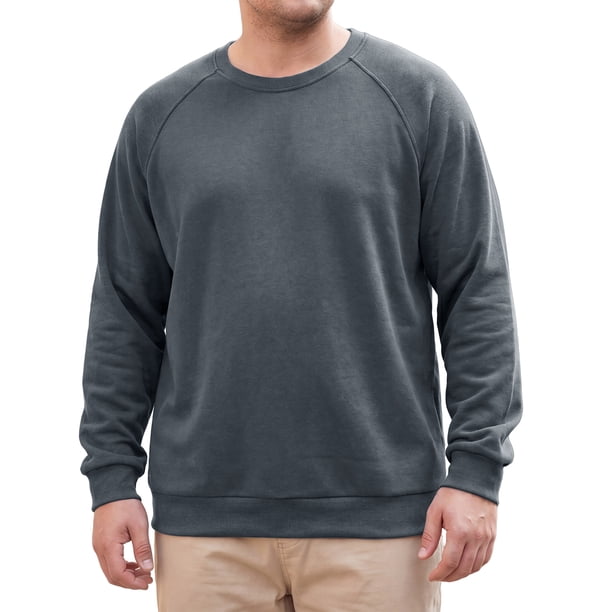 INSPIRE CHIC Sudadera para Hombre Grande y Alta de Manga Larga 3XL Gris Oscuro