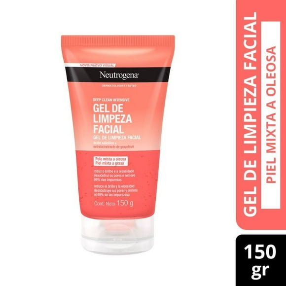 Gel Neutrogena de Limpieza Facial Oil Free Clear Wash Pomelo