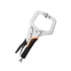 thumbnail image 2 of Abrazadera facial, alicates de abrazadera C de bloqueo, herramienta de soldadura de abrazadera de tornillo ajustable de metal para carpintería, taller con cubierta negra, 2 of 5