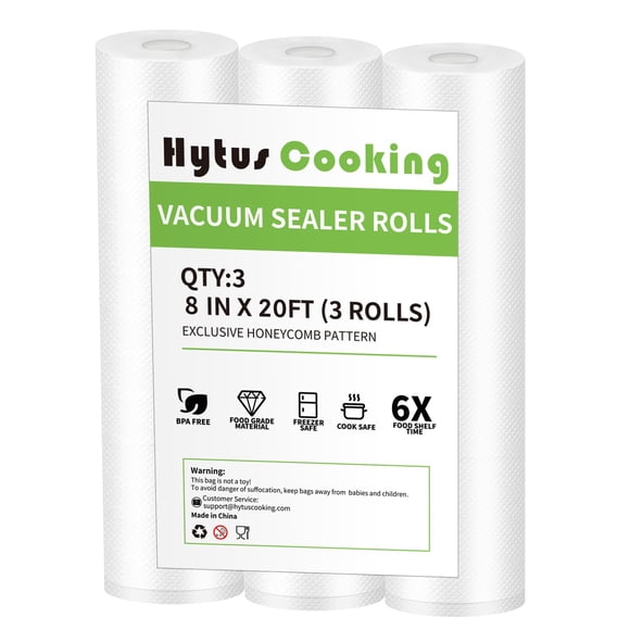 Rollos para sellado al vacío Hytus Cooking 20 cm (3 unidades) sin BPA