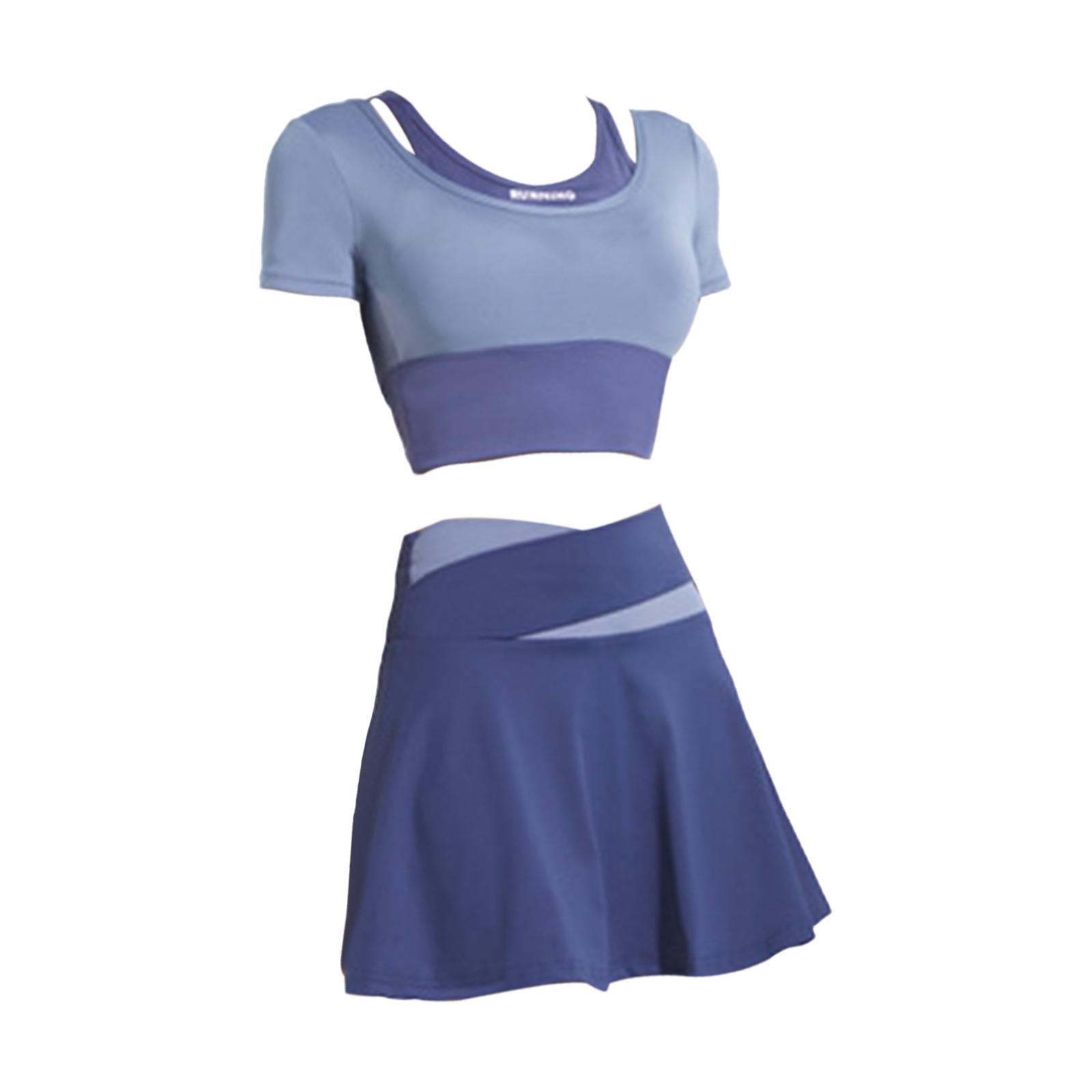 Ioensy - Faldas De Entrenamiento Traje De Manga Corta Ropa Deportiva Faldas De Tenis Para Deportes Fitness