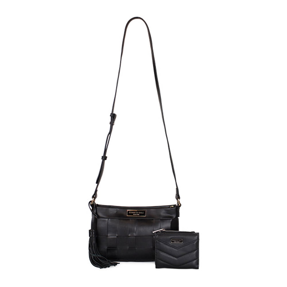 Kenneth Cole - Pack Cartera Eyton + Billetera Abella Negro