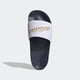 thumbnail image 3 of Zapatillas adidas Adilette para mujer, color blanco/dorado metalizado y azul oscuro, 3 of 6