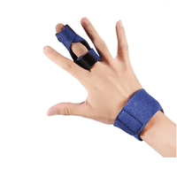 Genérico - Inmovilizador De Dedo Adulto Ferula Indice Anular Y Medio Azul M
