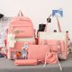 thumbnail image 1 of Girls large-capacity shoulder bag Cute carrot rabbit doll pendant Simple versatile schoolbag Boys fashion schoolbag five sets Se, 1 of 3