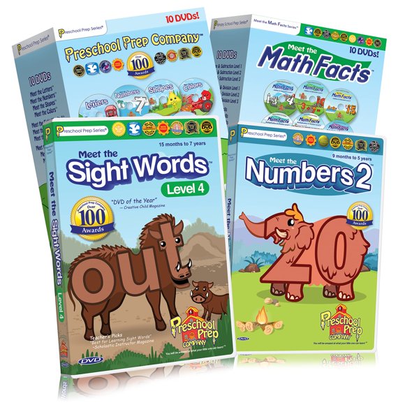 Set de 22 DVDs Educativos de Preschool Prep Company