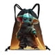 thumbnail image 1 of Bebé Yoda Mochila de Cuerdas para Deportes y Gimnasio, Bolsa de Cuerdas Resistente al Agua, Bolsa Cinch, 30×40cm, 1 of 6
