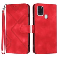 Funda Foxdock Para Samsung Galaxy A21S – Tipo Libro Con Soporte, Billetera, Correa Y Diseño Elegante