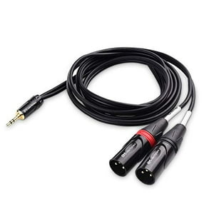 Cable De 3.5 Mm 1/8 Pulgadas Trs A 2 Xlr Cable 6 Pies Cable Matters