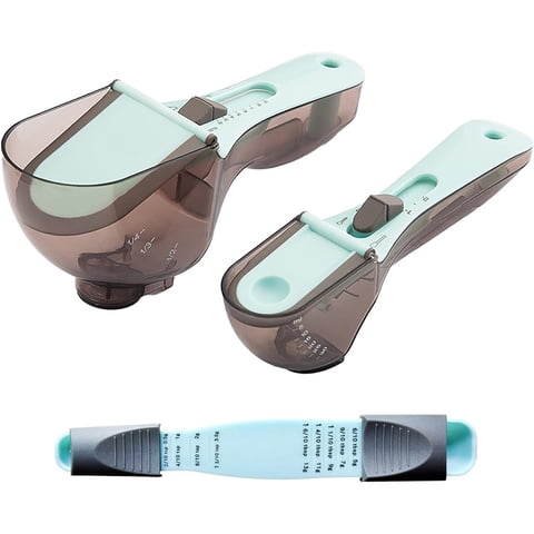 Xusx111 - 3 Piezas / Conjunto Cucharas De Medición Ajustables, Cucharada Grande Y Cucharadita Pequeña - Ml Métrico, Oz Y Taza - Magnético