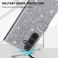 Funda Para Foxdock Elegante Funda Samsung Galaxy A56 Glitter Con Cremallera-Ideal Para El Uso Diario