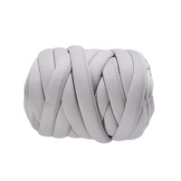 Bothyi - Hilo De Tubo De Hilo Grueso De 0,55 Libras Para Manta, Cama Para Mascotas Y Cerca De Cama, Tejido Para Dedos, Gris Claro