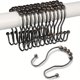 thumbnail image 1 of 12pcs, Rustproof Stainless Steel S Shape Shower Curtain Hooks Rings, Shower Curtain Rings Hooks For Bathroom Shower Rod Curtains, Bathroom Accessories, 1 of 3