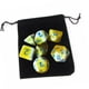 thumbnail image 3 of Paquete De 7 Dados Poliédricos Con Juguetes De Barra De Bolsa Para Ense?anza De Matemáticas Amarillo, 3 of 5