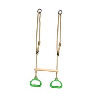 Magideal - Trapecio Con Anillas De Gimnasia, Equipo De Juegos Resistente Para Niños Y Adultos, Juego De Columpios Verde