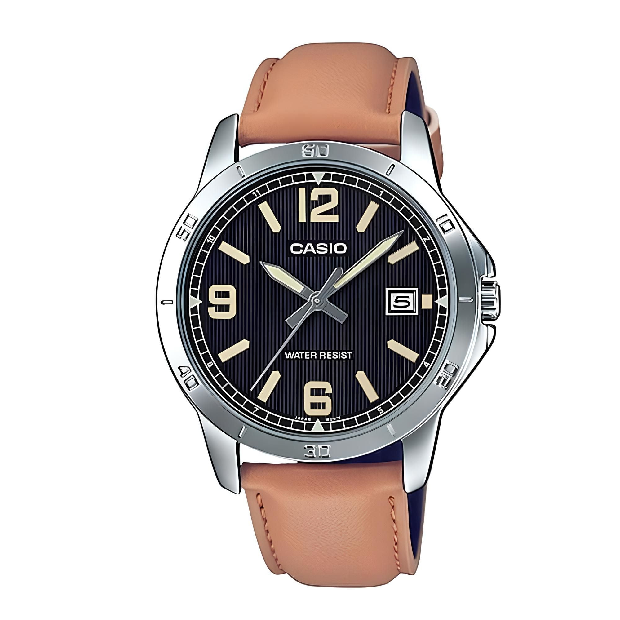 Casio - Reloj Mtp-v004l-1b2 Hombre Analogo Cuero