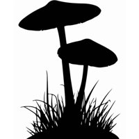 Rienda Libre Graphics - Decomural Mushroom Flowers Flowers Trees Ws-33016