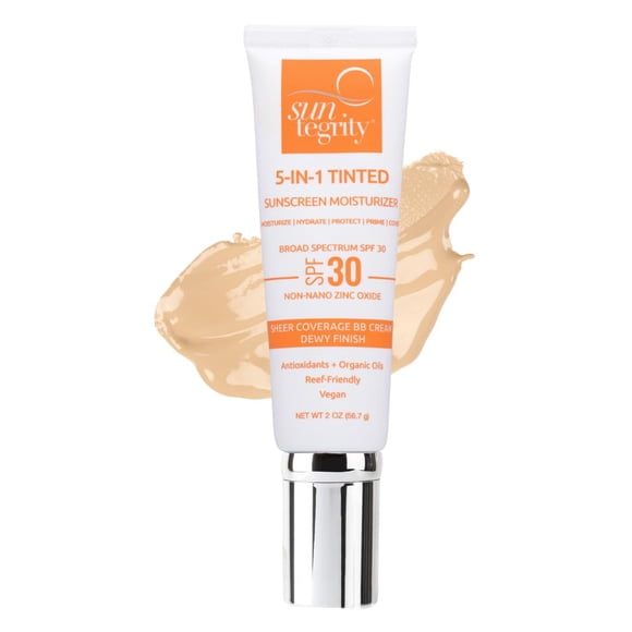 Protector solar Suntegrity Tinted Mineral 5 en 1 SPF 30 60 ml Light