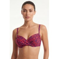 Samia - Bikini Estilo Sostén Torcido Copa C Animal Print Brillante