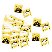 Magideal - 100 Piezas Bolsas De Galletas Autoadhesivo Regalo Embalaje Bolsas De Regalo Envoltorios Bolsas De Dulces Para Caramelos Jabón Fiesta De Halloween Estilo B