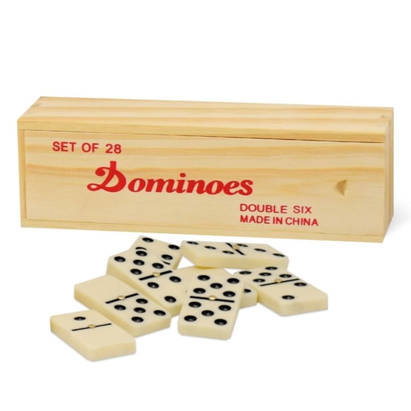 Juego de Mesa Set Domino 28 Pcs En Caja De Madera