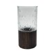 thumbnail image 1 of Florero Decorativo De Vidrio Cristal Con Diseño Base Madera, 1 of 7