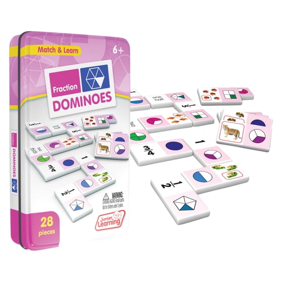 Domino Set Junior Learning JL485 Fraction para niños
