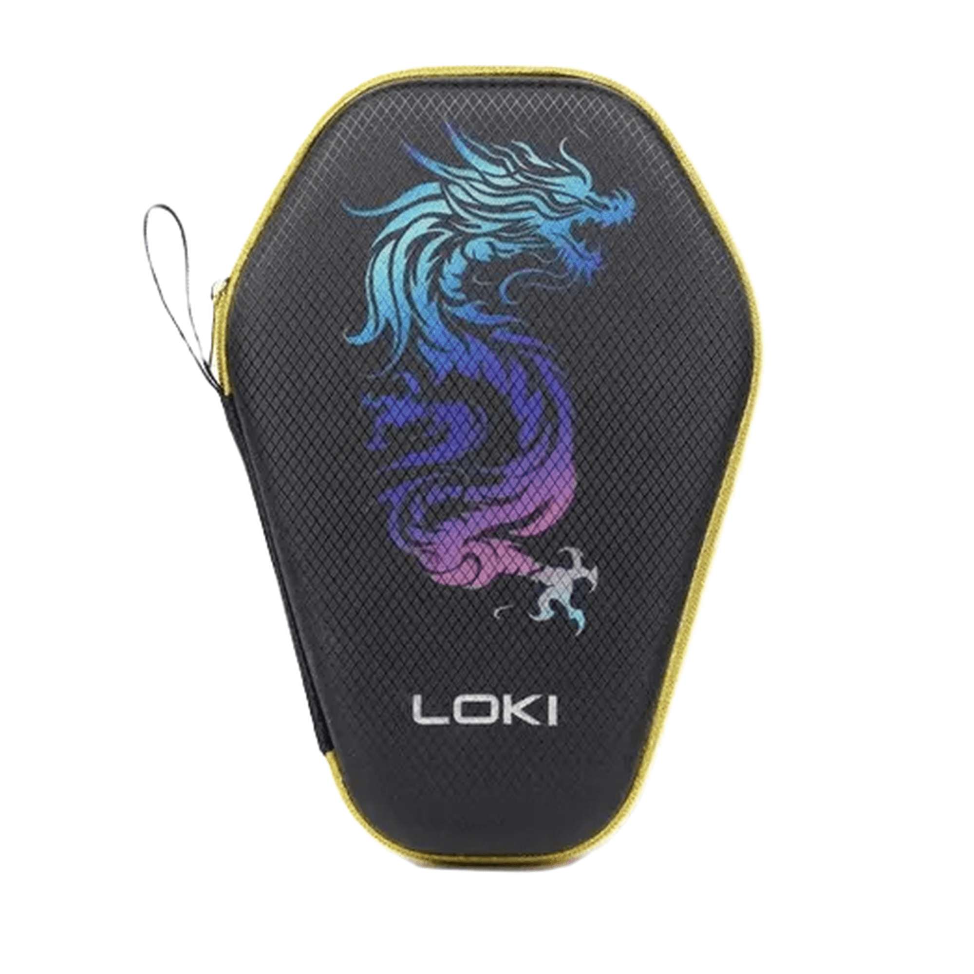 Genérico - Estuche Funda Dura Premium Paleta Ping Pong Tenis De Mesa Color Dragón Negro