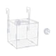 thumbnail image 5 of Caja de aislamiento para acuario, soporte para cría de peces, accesorios transparentes multifunción para acuario, Fly Liver Guppy, alevines para recié 15x15x15cm y gancho, 5 of 5
