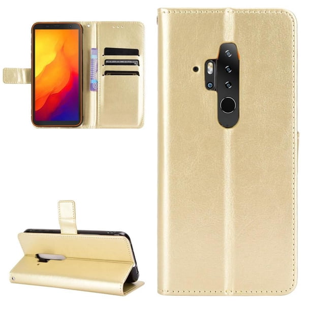 Funda tipo libro para Blackview BV6300 Pro, cartera todo‑en‑uno, funda multifuncional con tarjetero y correa de muñeca desmontable