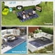 thumbnail image 4 of Alfombra de exterior Outsunny, impermeable, 240 cm x 300 cm, azul y blanco, 4 of 9