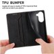 thumbnail image 2 of Funda tipo cartera con bloqueo RFID para Xiaomi Poco X7 Pro Con tapa abatible, portatarjetas, cierre magnético, TPU y soporte Negro, 2 of 6