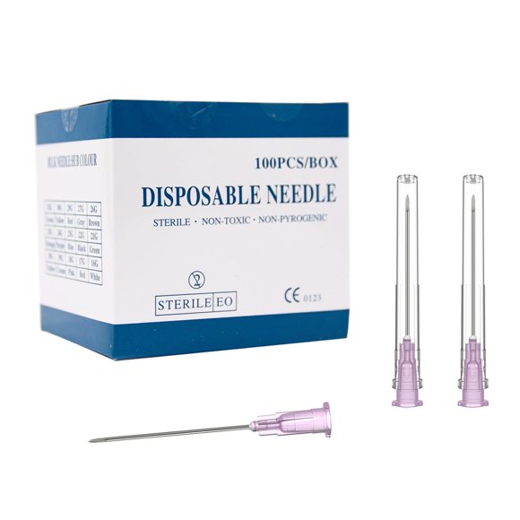 Agujas Ceomor calibre 18, 3.8 cm, Luer Lock, paquete de 100