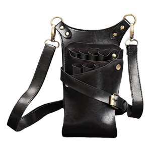 Ioensy - Vintage Scissor Pouch Holster Herramientas De Estilista Para Hombres Mujeres Salon Barber Black
