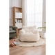 thumbnail image 3 of 010-Soft Teddy Fabric Tufted Foam Bean Bag Chair With Teddy Fabric Ivory White, 3 of 3